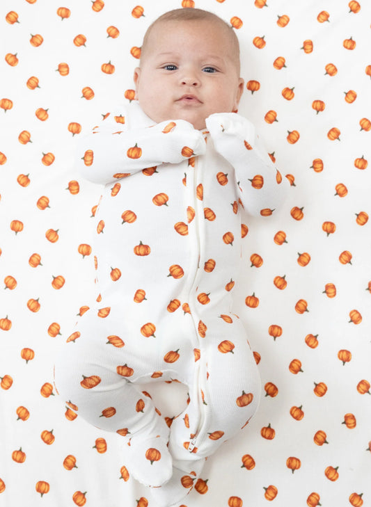 Little Pumpkins- Two Way Zipper Footie