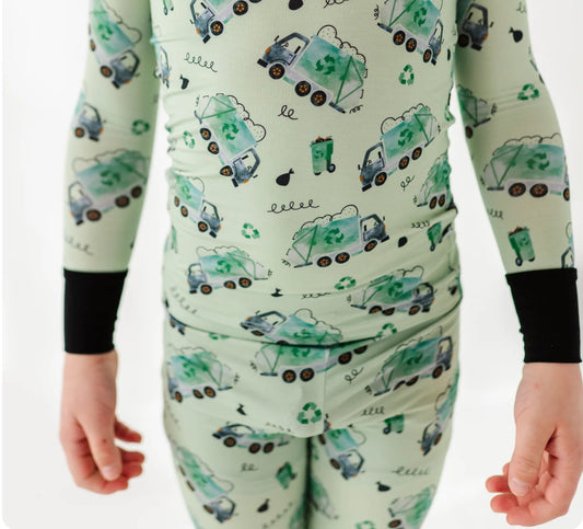I Love You So Stinkin’ Much Trash Truck Kids Pajamas