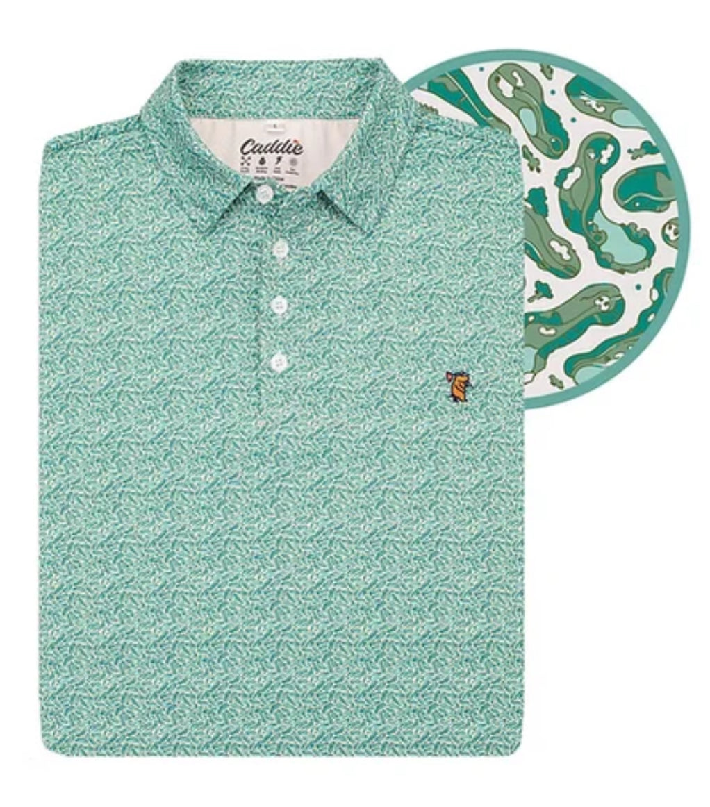 Youth Caddie Greens Polo
