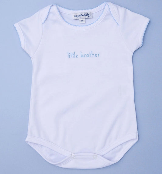 Little Brother Embroidered Onesie