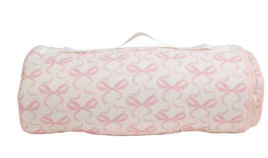 Nap Mat- Bows on Pink