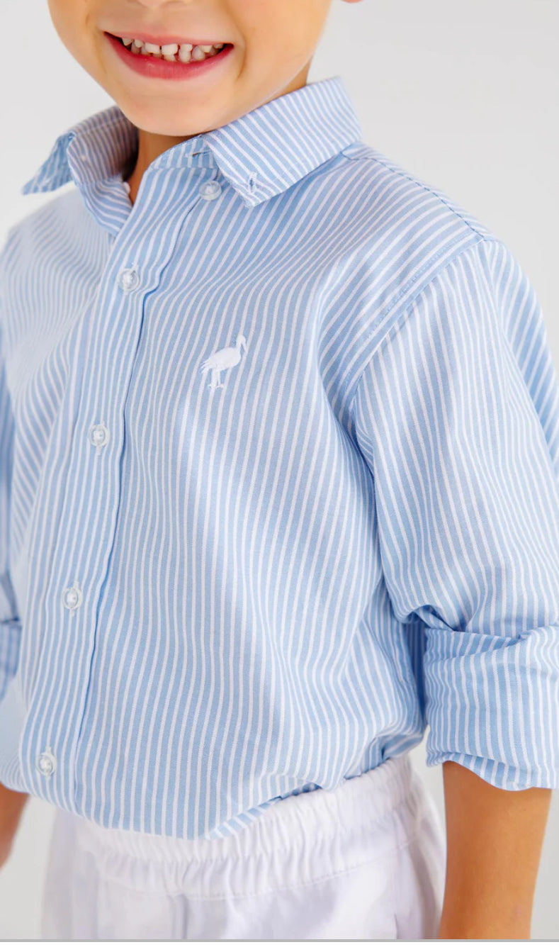 Dean’s List Dress Shirt- Barrington Blue Stripe