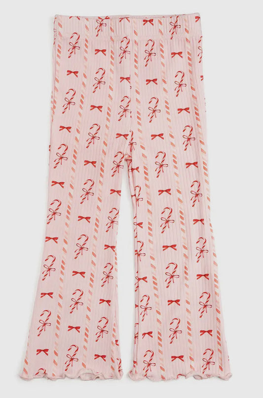 Candy Cane Lane Christmas Flare Legging