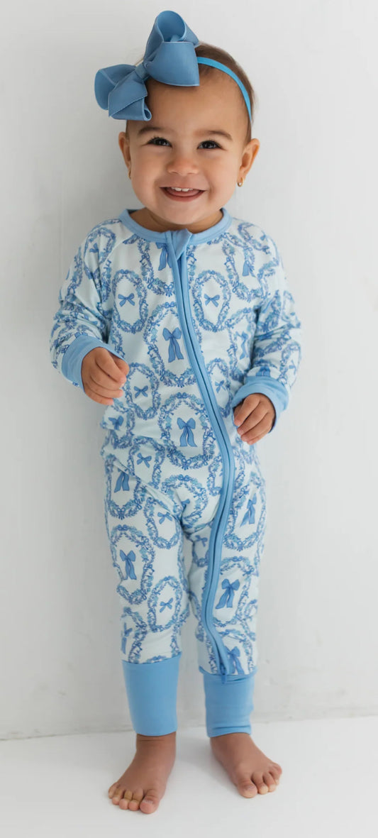 Julia Bow Zipper Romper