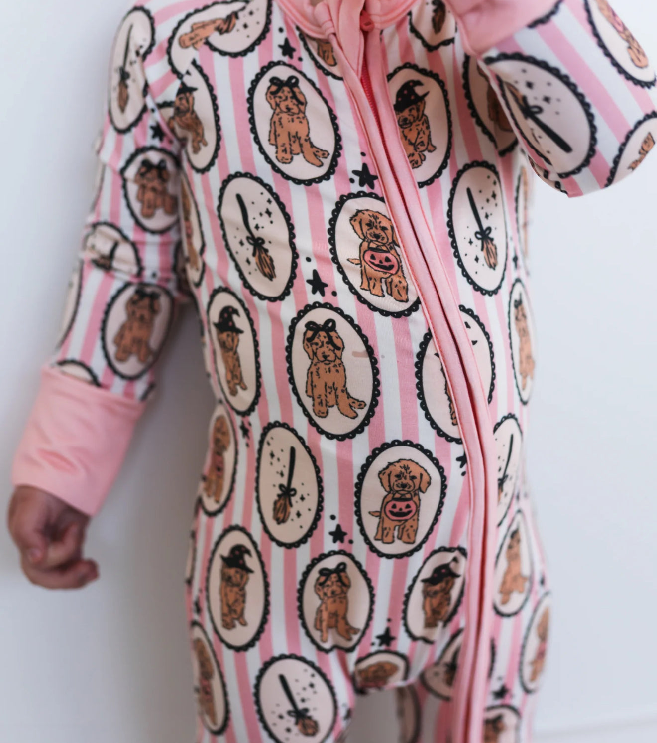 Howl-o-Ween Pups Zipper Romper