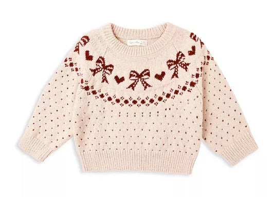 Fair Isle Sweater- Bows