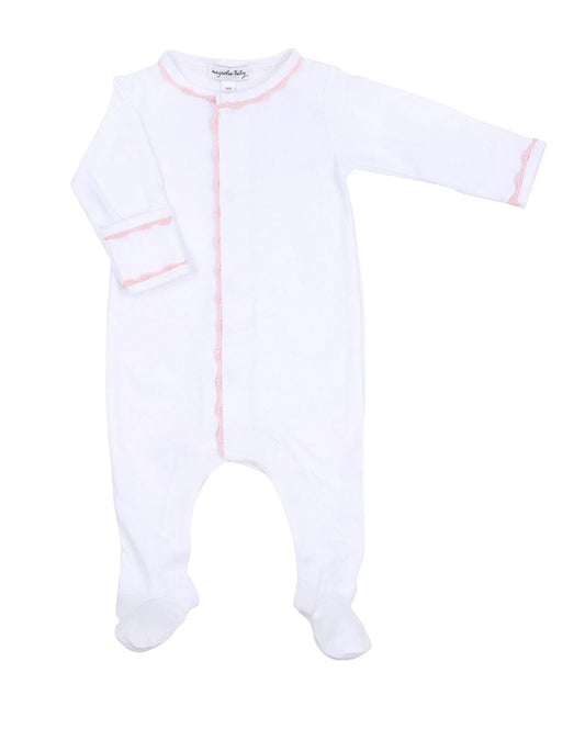 Baby Joy Pink Crochet Footie