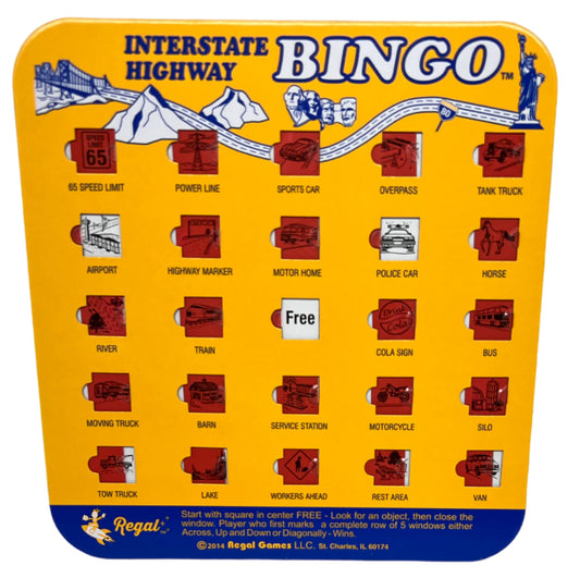 The Original Travel Interstate Bingo