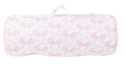 Nap Mat- Bows on White