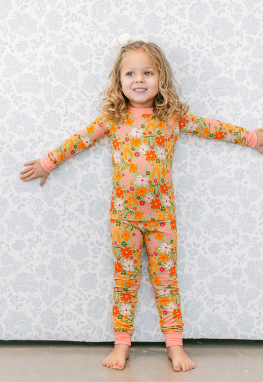 Fall Flowers PJ Set