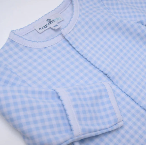 Mini Checks Footie Pajamas By Magnolia Baby