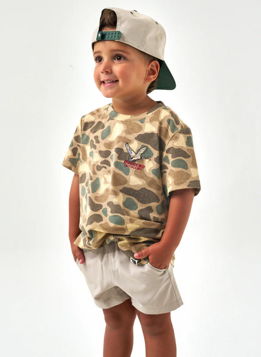 Youth Pintail Camo Tee- Flying Mallard
