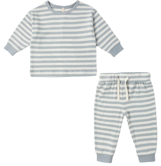 Cozy Set- Blue Stripe