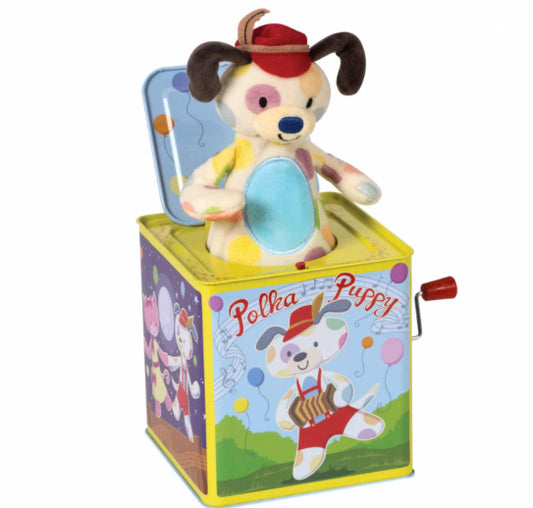 Polka Puppy Jack In The Box