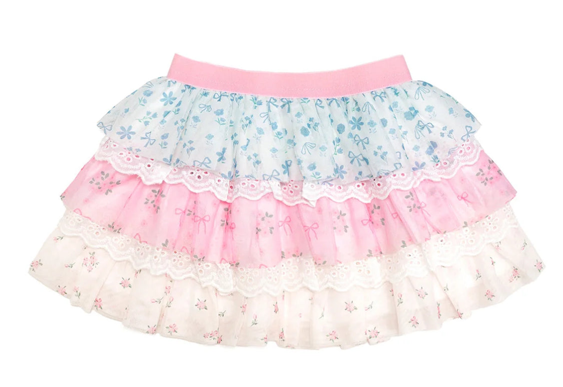 Floral & Lace Tiered Tutu