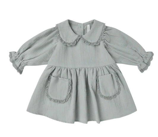 Marisol Dress- Steel Blue