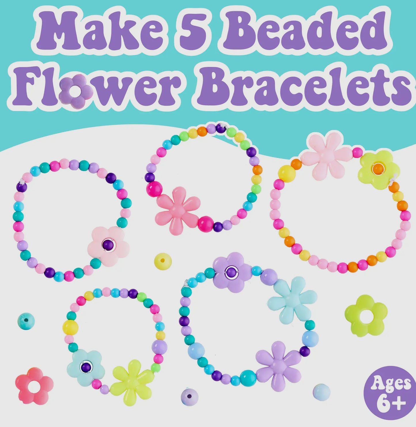 Beaded Flower Bracelet Kit