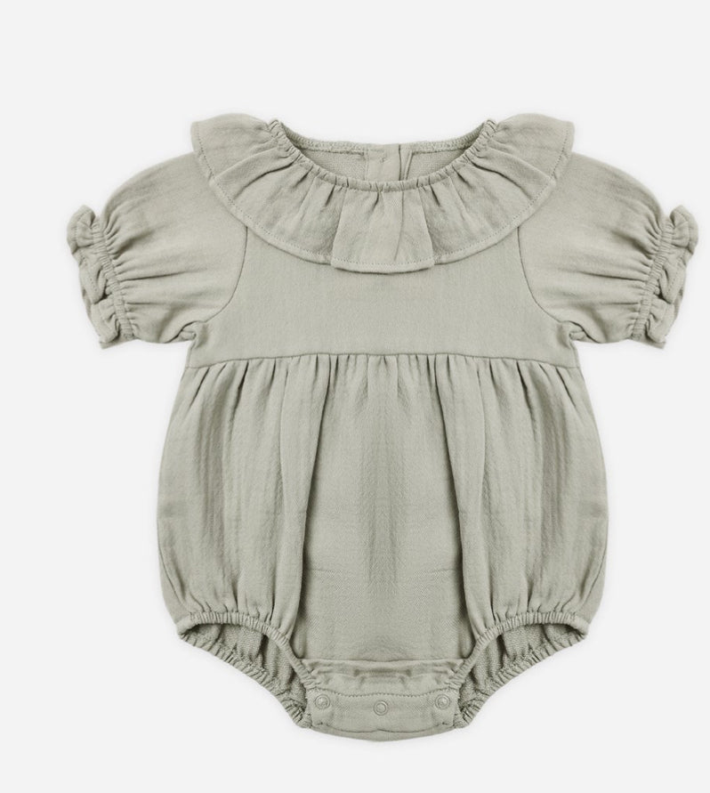Collared Romper- Laurel