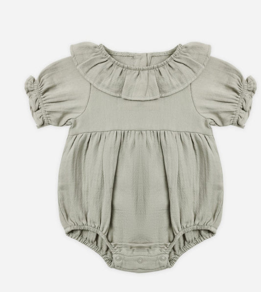 Collared Romper- Laurel