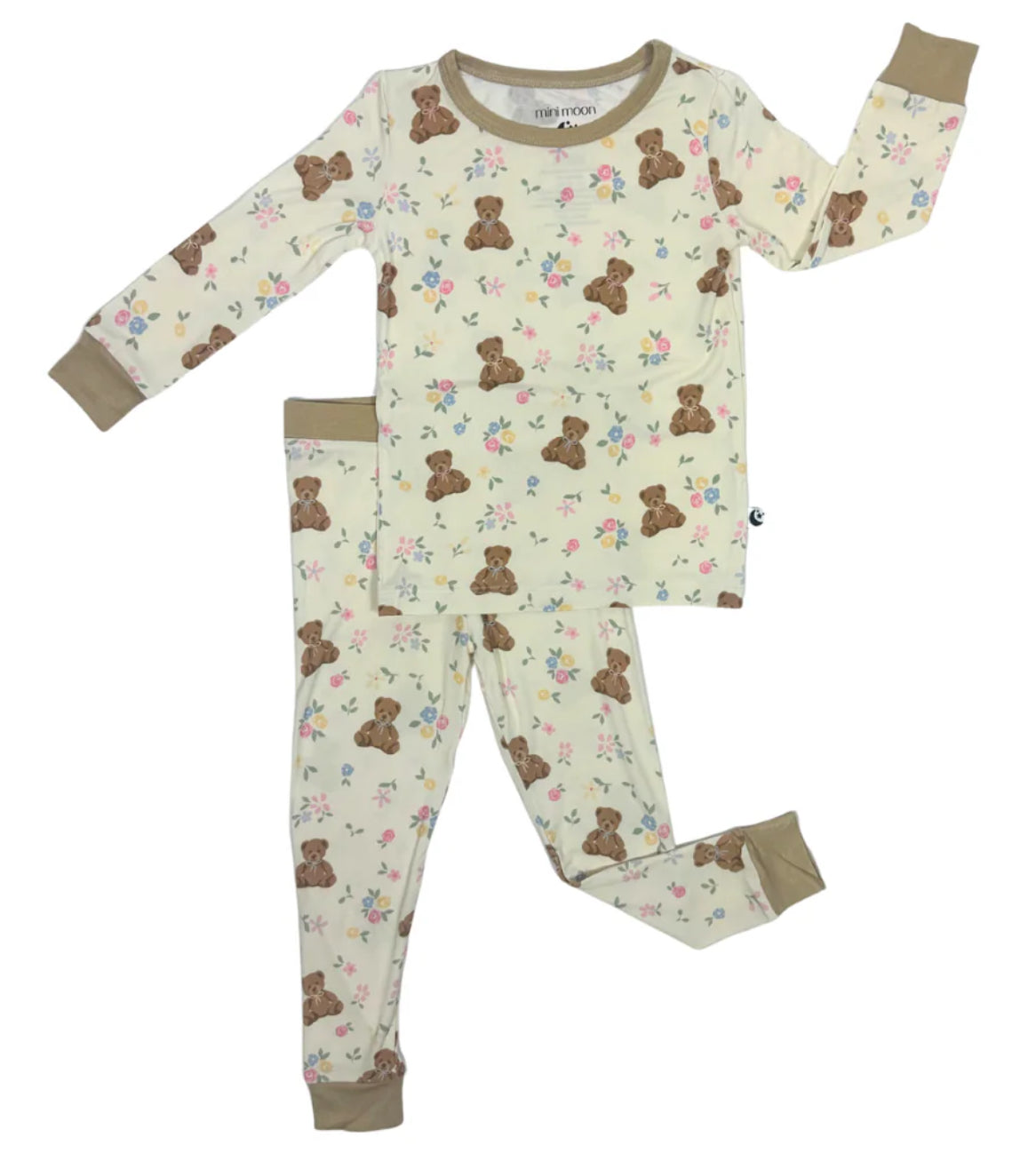 Teddy In Bloom- Two Piece Jammie Set