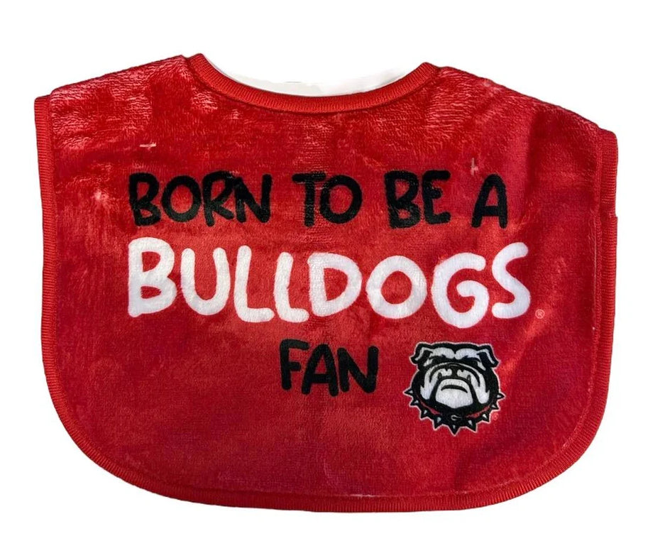 Born To Be A Bulldog Fan Bib