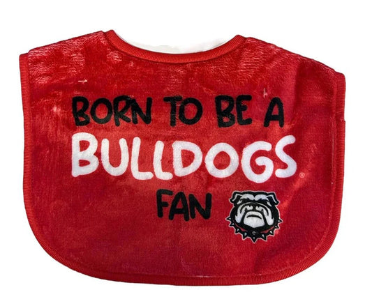 Born To Be A Bulldog Fan Bib