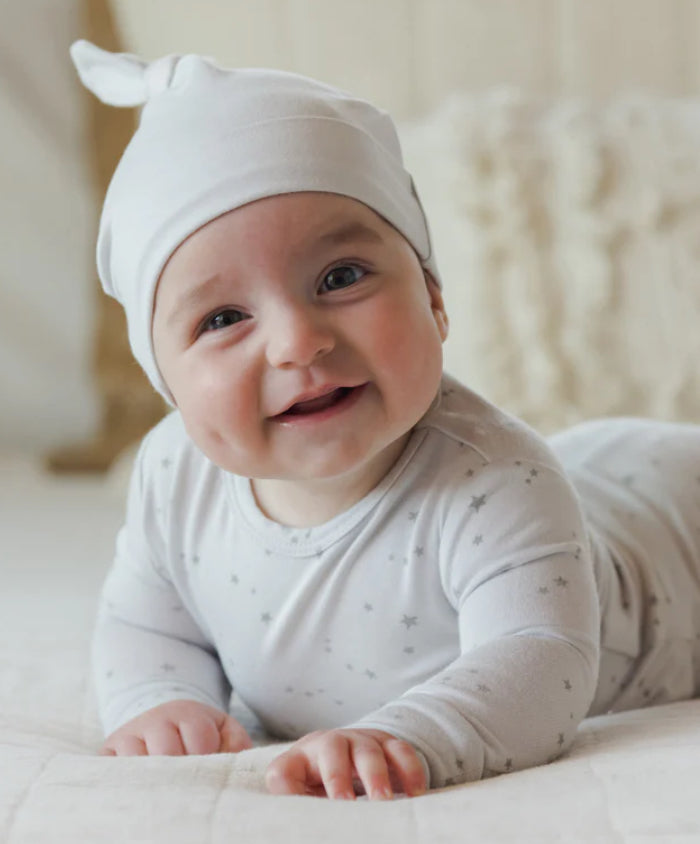 Cotton Knotted Hat- Fog