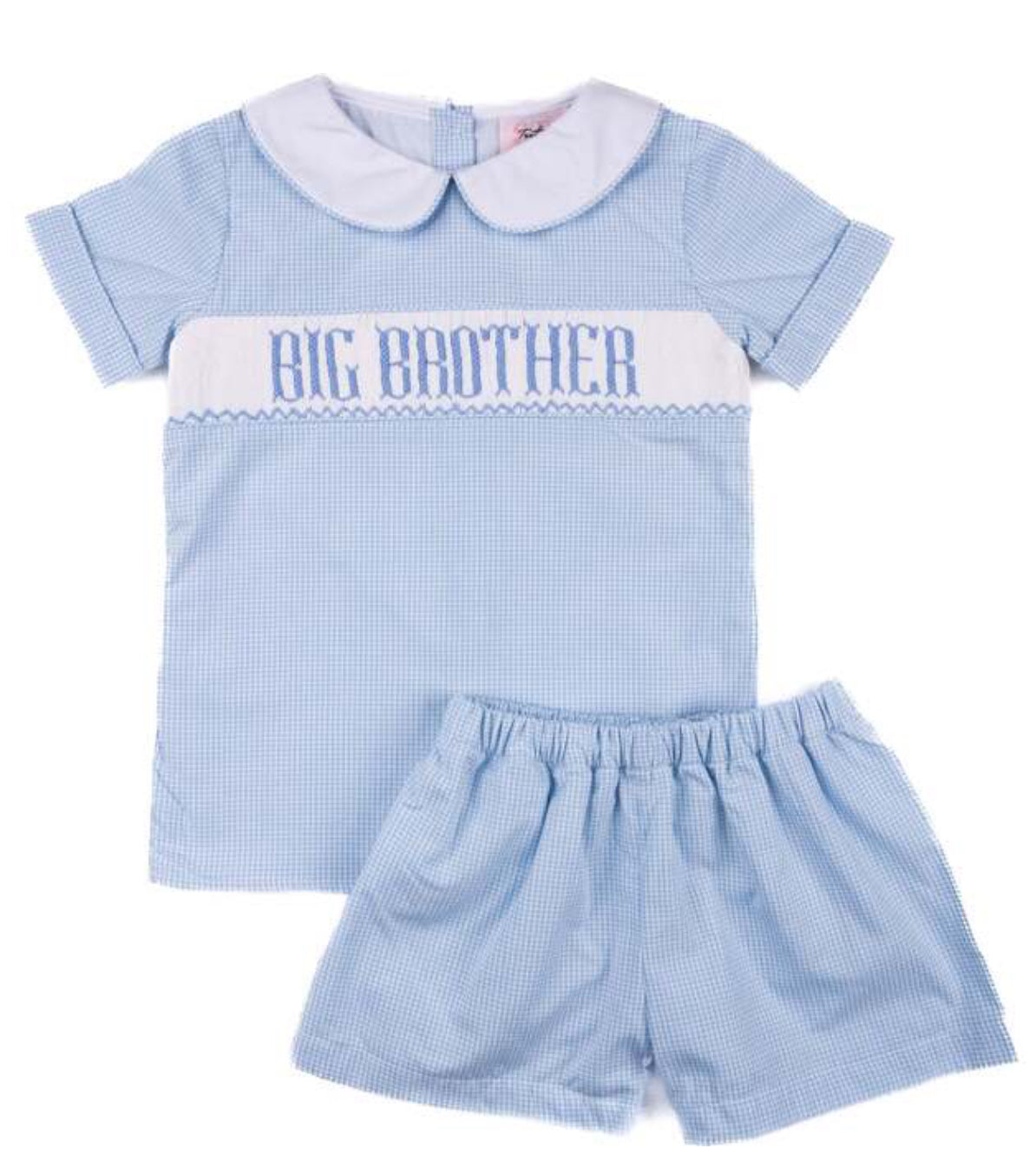 Big Brother Smocked Short Set