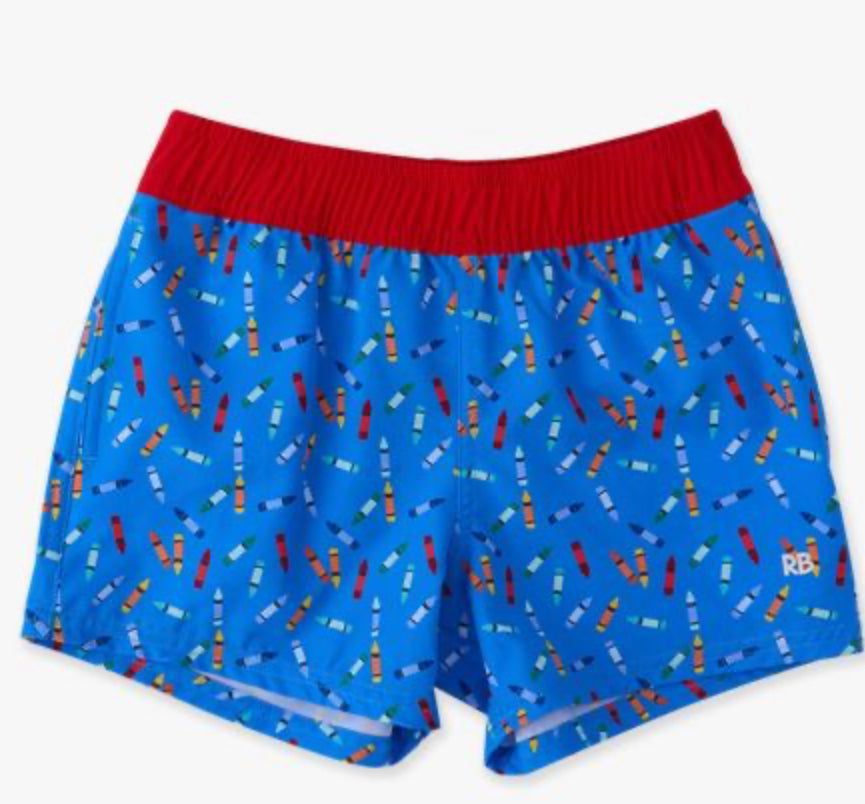 Performance Court Short- Tiny Crayons