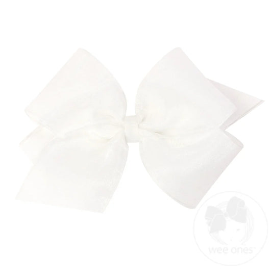 King Overlay Bow White