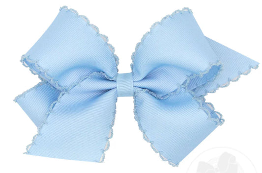 Medium Moonstitch Bow- Blue