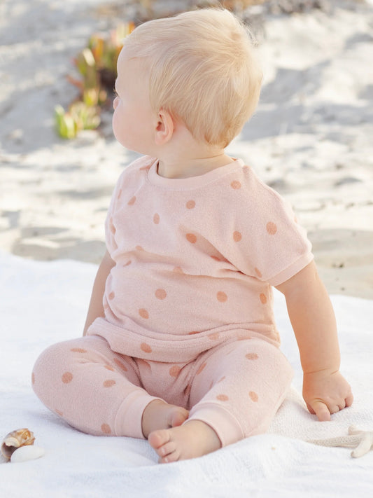 Terry Tee & Pant Set Polka Dot