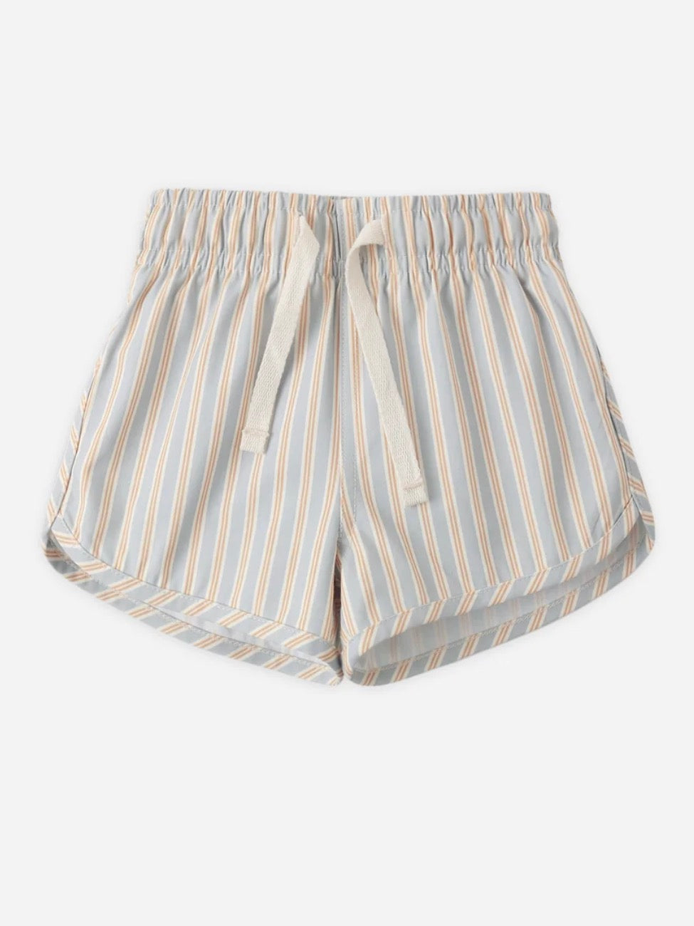 Swim Short Blue & Butterscotch Stripe