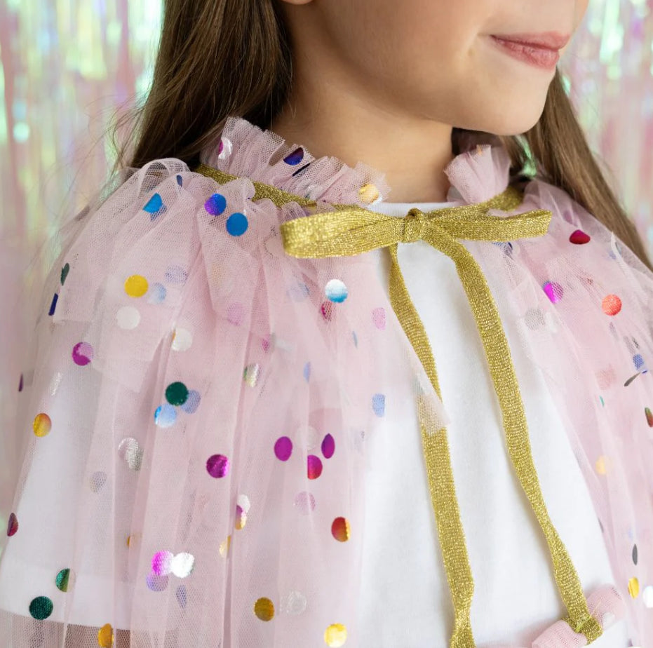 Pink Confetti Cape