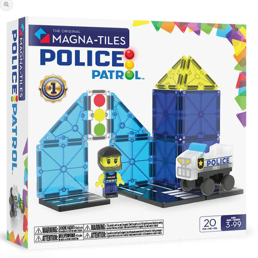 MAGNA-TILES POLICE PATROL 20 piece set