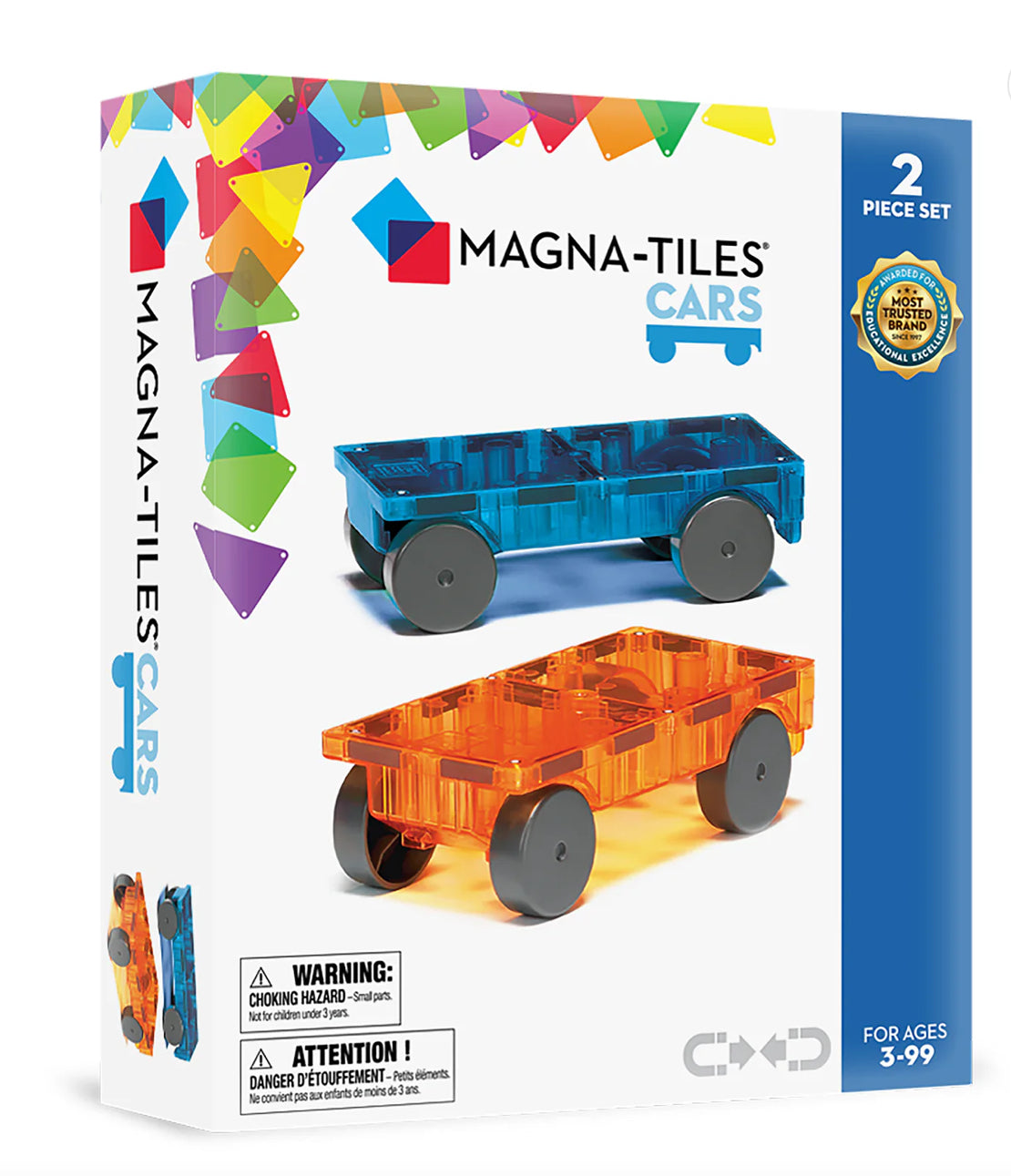 Magna-Tiles Cars 2 piece expansion set