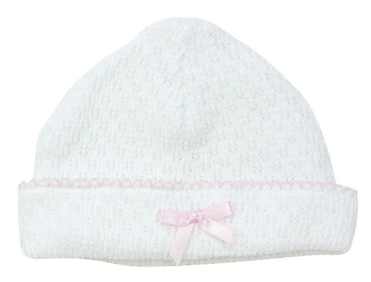 Knit Beanie With Bow