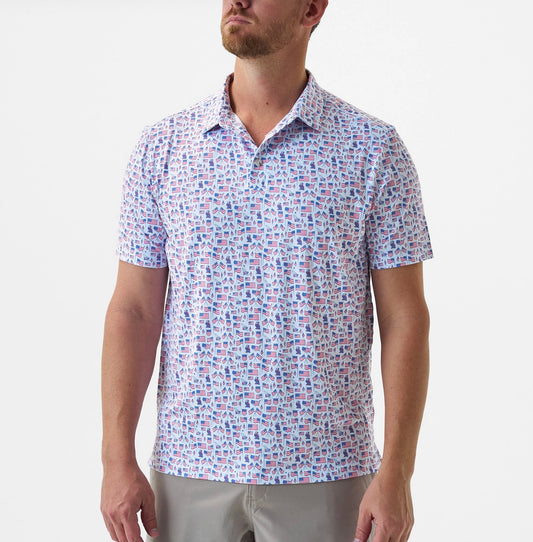Men’s Performance Polo- Old Glory