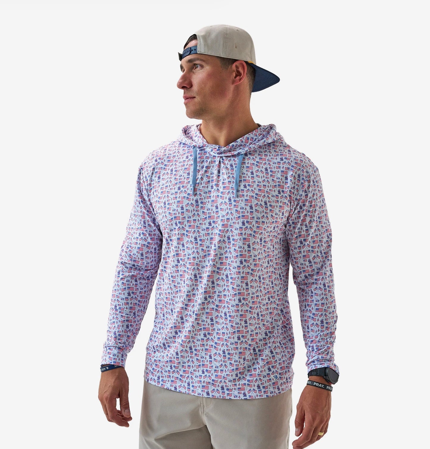 Men’s Performance Hoodie- Old Glory