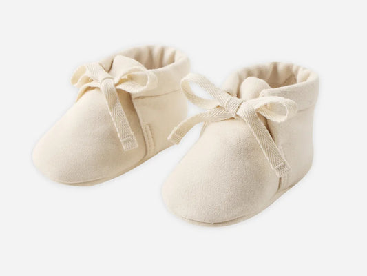 Knit Booties- Natural