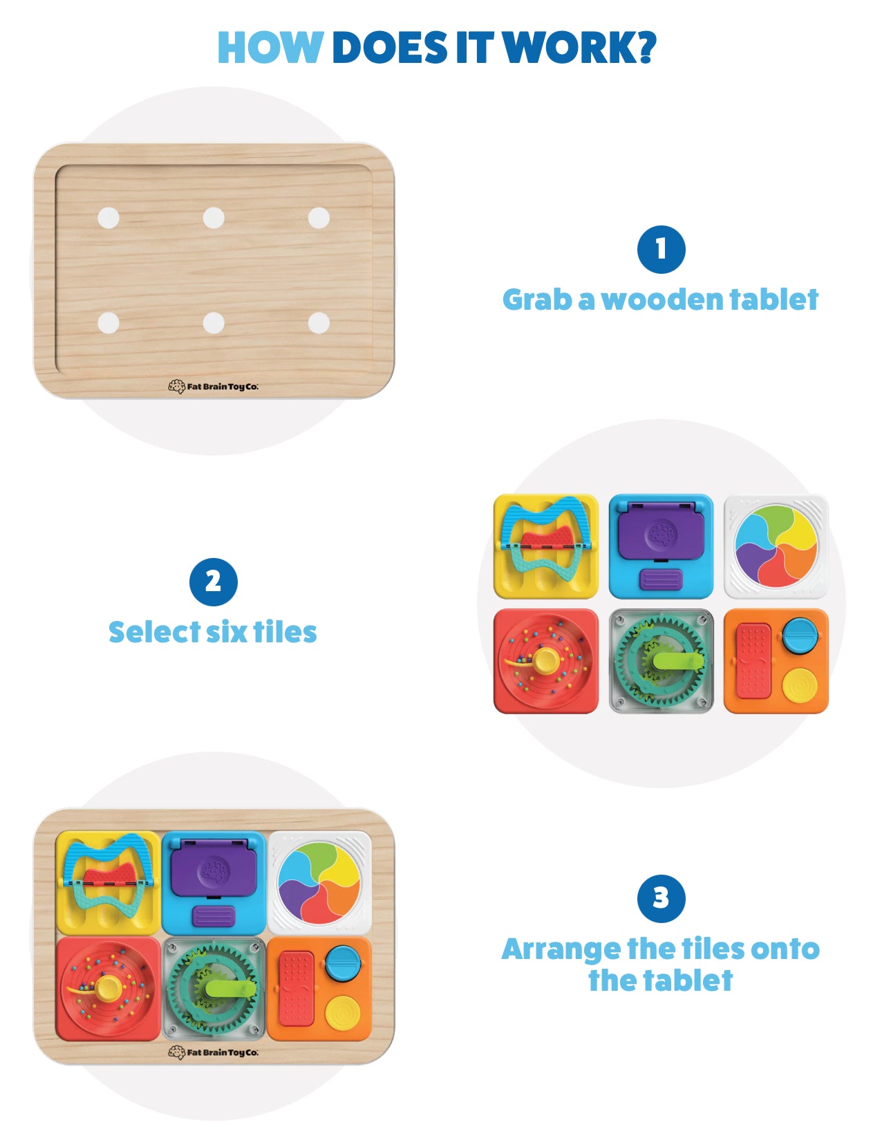 GoTab Wood Board with Two Activity Sets