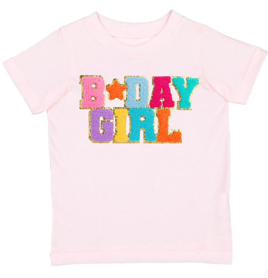 Birthday Girl Patch Short Sleeve T-Shirt