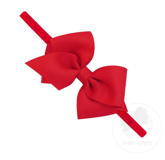 Red Bow Baby Headband