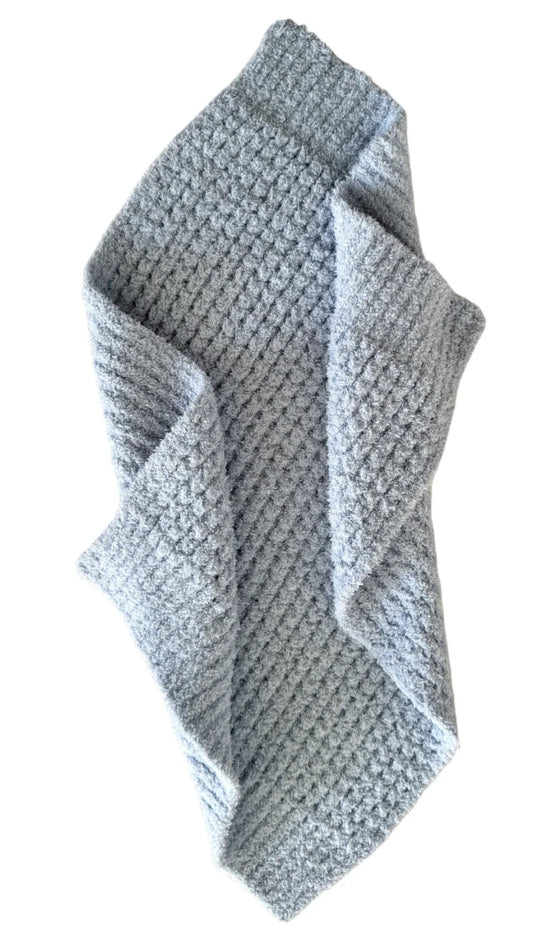 Bliss Waffle Mini Blanket- Blue