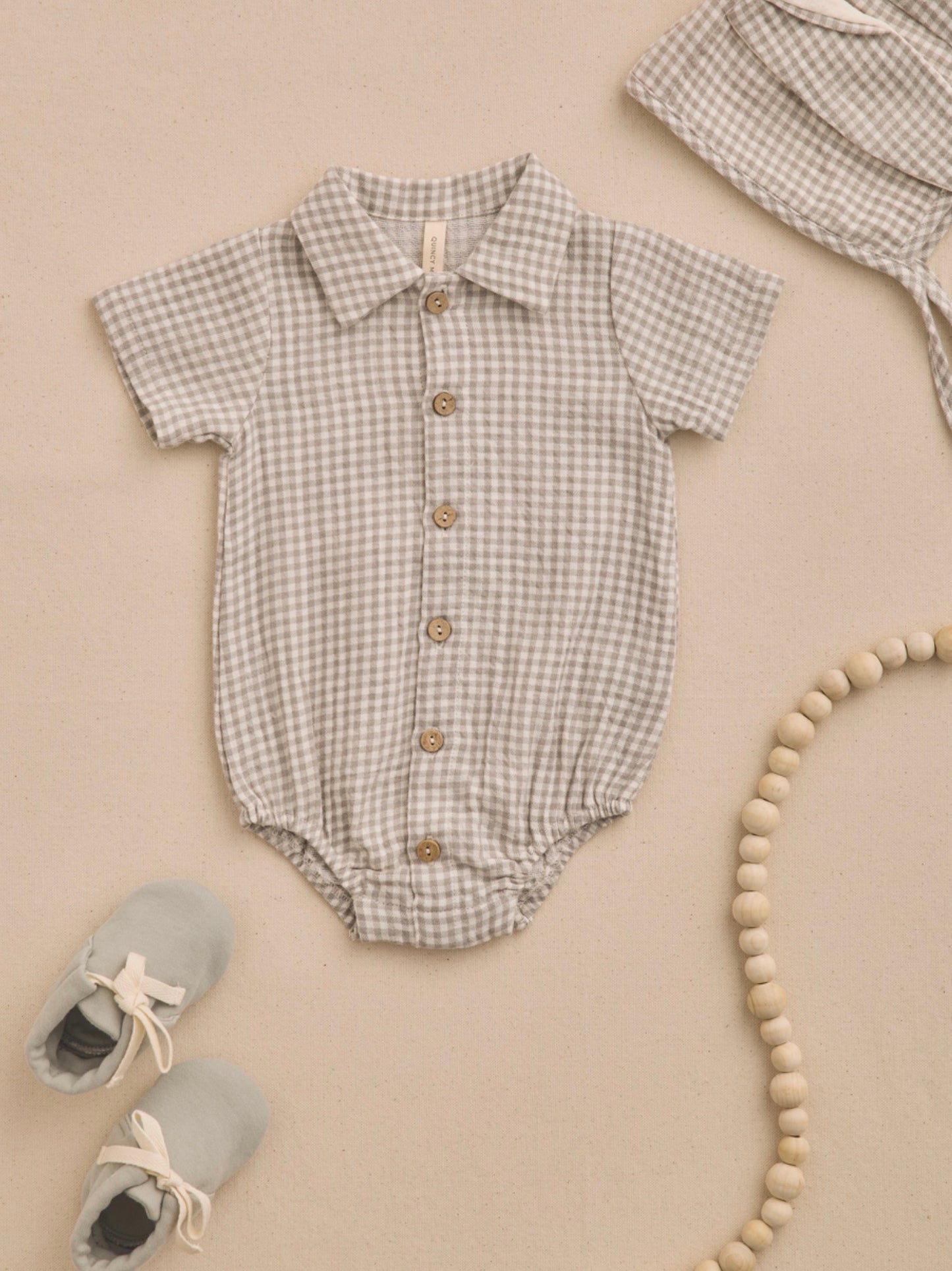 Matteo Romper Sage Gingham