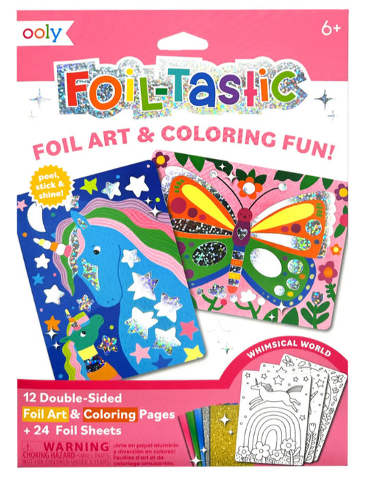 Foil Art & Coloring Set- Whimsical World