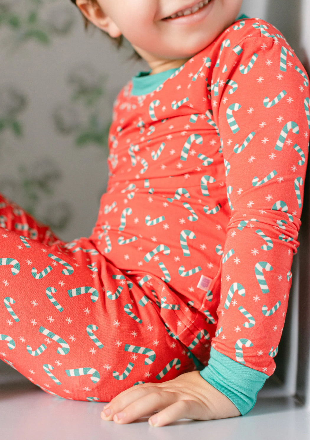 Red and Green Candy Cane PJ Set