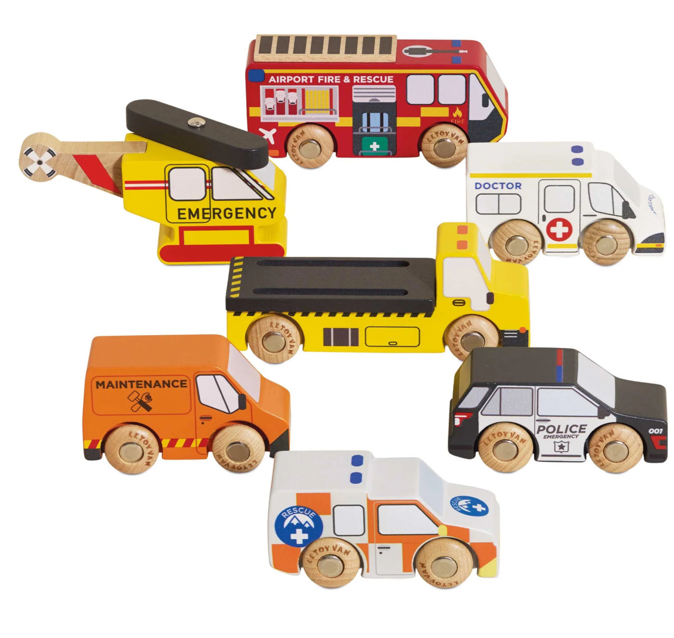 Emergency Helicopter & Rescue Cars