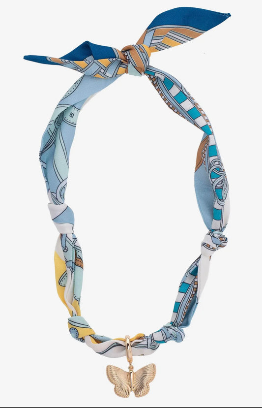 Desiree Butterfly Scarf Necklace
