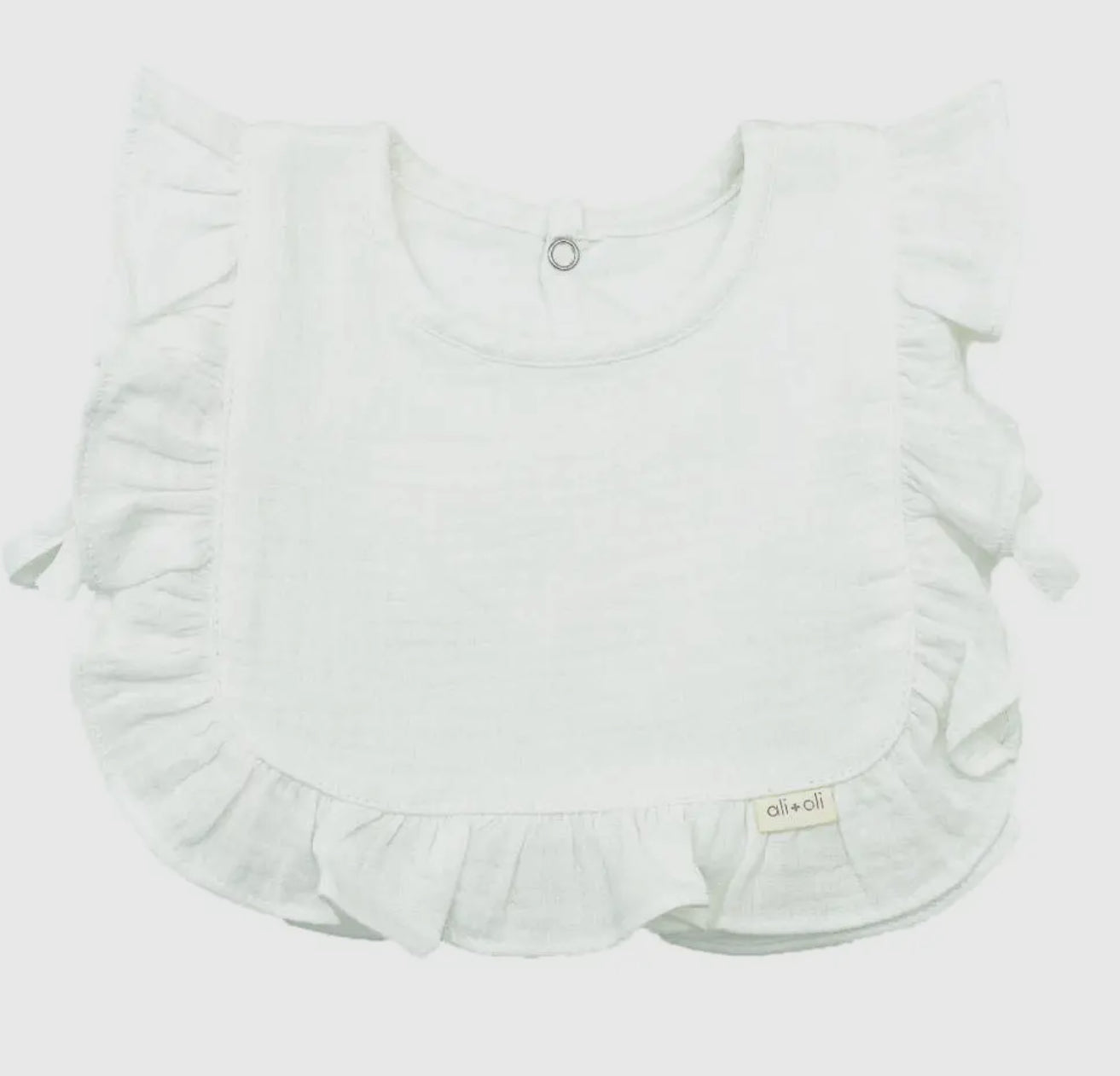 Muslin Cotton Ruffle Bib